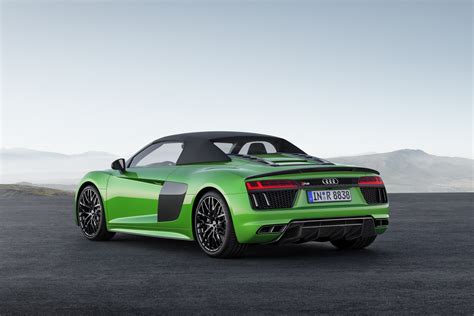 Spyder convertible model available and a potential 200 mph top speed in their. New Audi R8 V10 Spyder Debuts In Plus Guise With 601HP ...