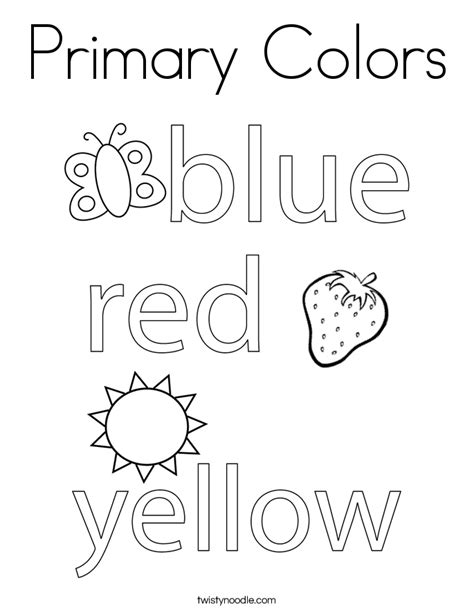 3 Colors Coloring Pages