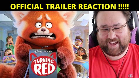 Turning Red Official Trailer Reaction Youtube