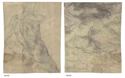 Michelangelo Buonarroti Caprese 1475 1564 Rome A Male Nude Seen