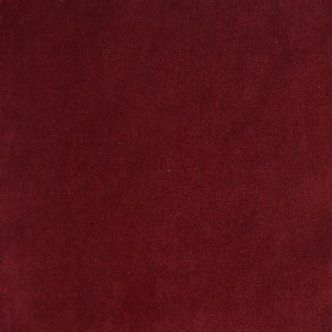 Wine Red Solid Velvet Upholstery Fabric