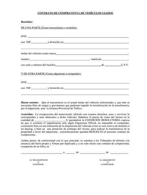 Contrato De Compra Venta Fill Out And Sign Online Dochub