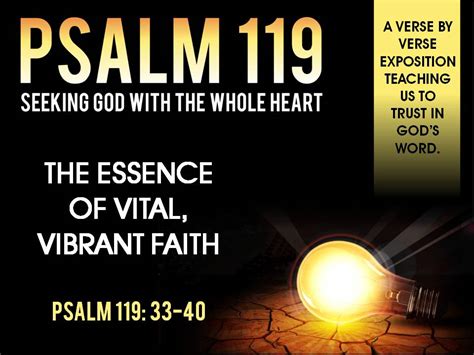 Psalm The Essence Of Vital Vibrant Faith Praise Center