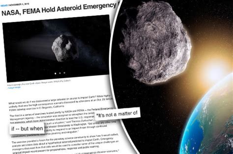 Nasa Asteroid Shock Scientists Confirm Earth Will Face Impact Daily Star