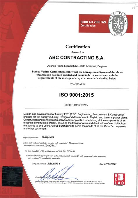Certification Iso 9001