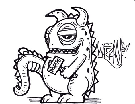 Coloring graffiti with markers littapes com. Dragon graffiti character | graffiti character ...