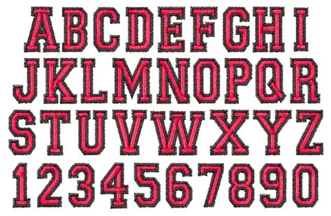 2c Athletic Embroidery Font Annthegran