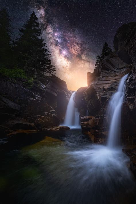 Dreamy Night Landscape Photos Inspired By Space Stars And Video Games