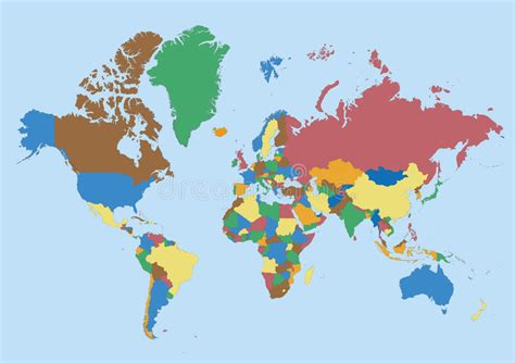 World Map Blank Stock Illustration Illustration Of Geography 55826034