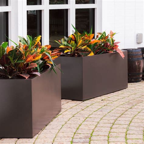 Extra Large Square Plastic Planters For Outside - Okejely Garden Plant