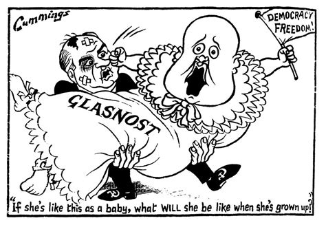 Cartoon By Cummings On Glasnost 24 August 1988 Cvce Website