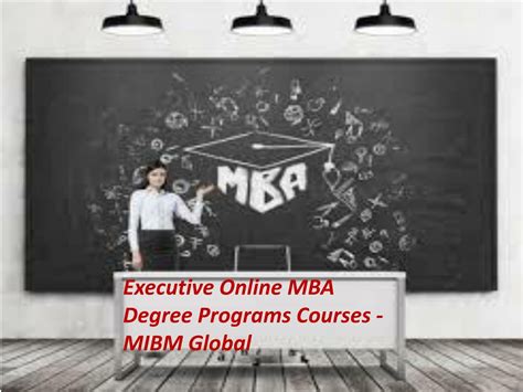Ppt Executive Online Mba Certificate Degree Program Scope For