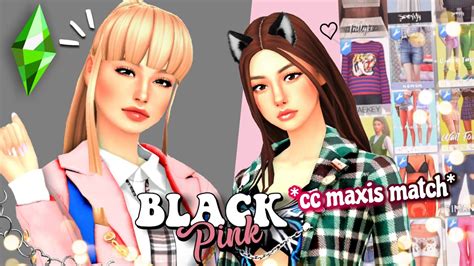 A Melhor ColeÇÃo De Black Pink 💗🖤 Feminino Em Maxis Match De Roupas