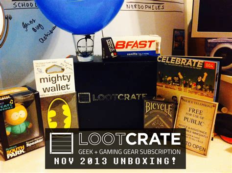 3rd anniversary gift box identity v. Loot Crate #Celebrate Unboxing and First Look — Nerdophiles
