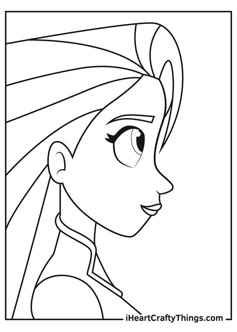 Amazing Coloring Page Rapunzel Background Coloring Page