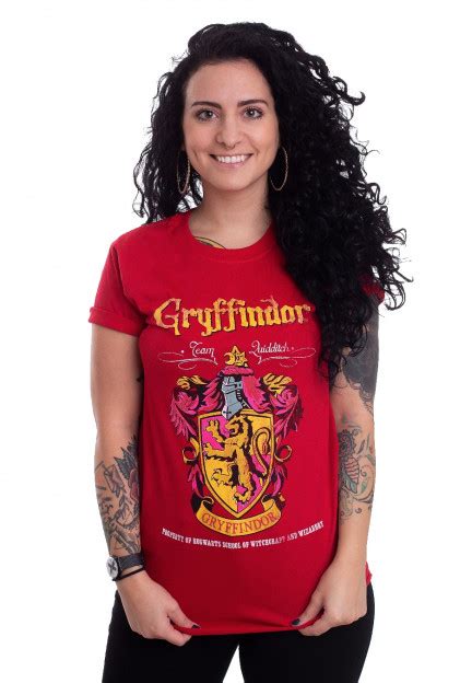 Harry Potter Gryffindor Quidditch Red T Shirt Impericon De