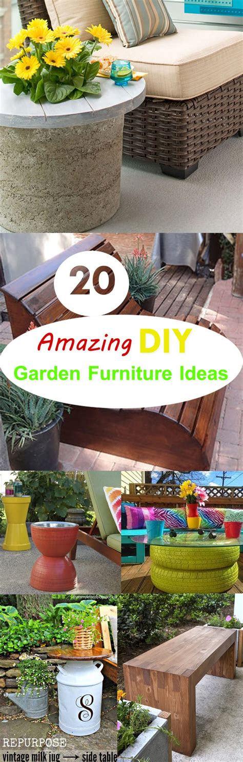 20 Amazing Diy Garden Furniture Ideas Diy Patio