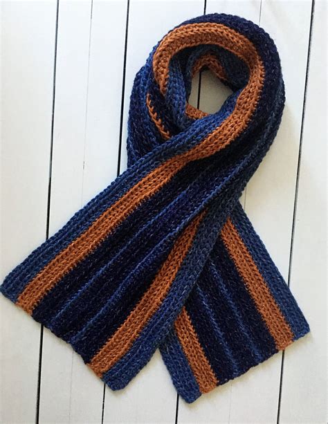 Mens Scarf Knitting Pattern Crochet Mens Scarf Simple Scarf Crochet