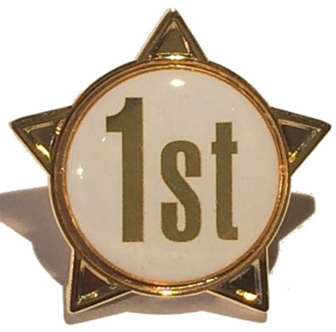 1st Titled Star Shape Badge