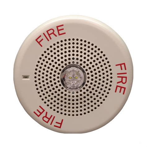 Wheelock Fire Alarm Speaker Strobe Light White Ceiling High Fidelity
