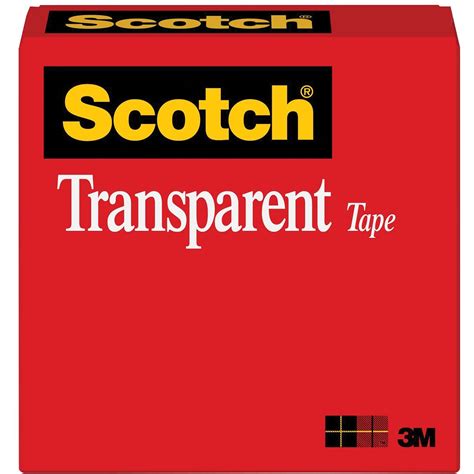 Scotch® Transparent Tape, 1 in. x 2592 in., 1 Box/Pack (600-12592CT