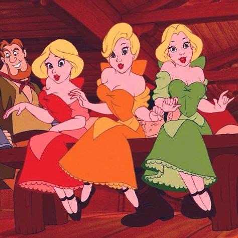 Beauty And The Beast Gaston Lovers Silly Girls Triplet Girls With