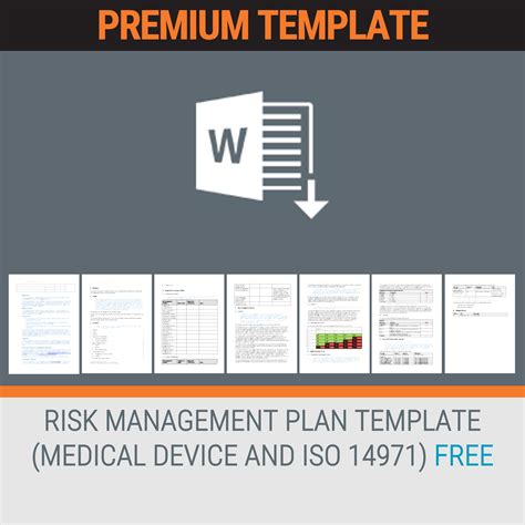 Iso 14971 Risk Management Plan Template