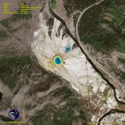 Geoeye 1 Satellite Image Of Yellowstone Satellite Imaging Corp