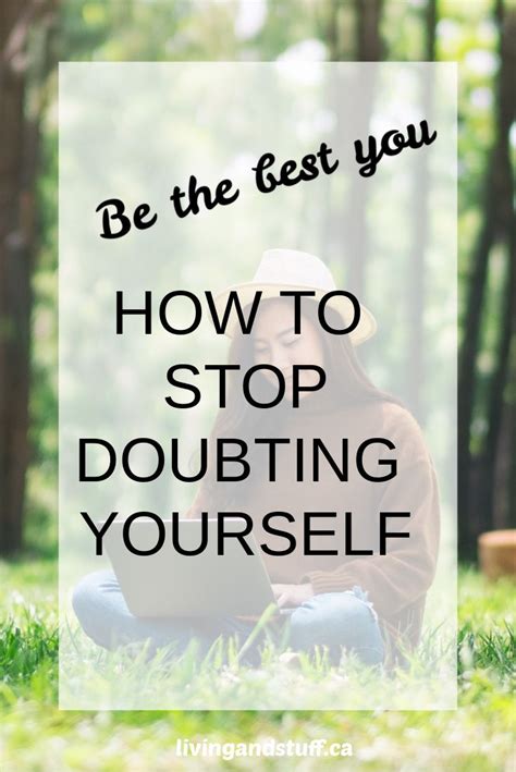 How To Stop Doubting Yourself Self Doubt Life