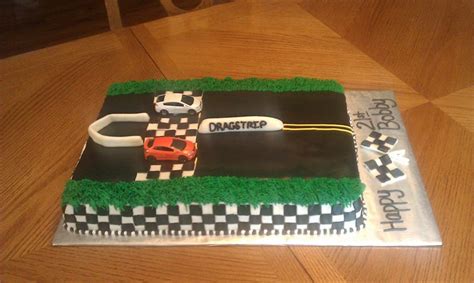 13 Drag Car Birthday Cakes Photo Drag Racing Cake Ideas Drag Racing