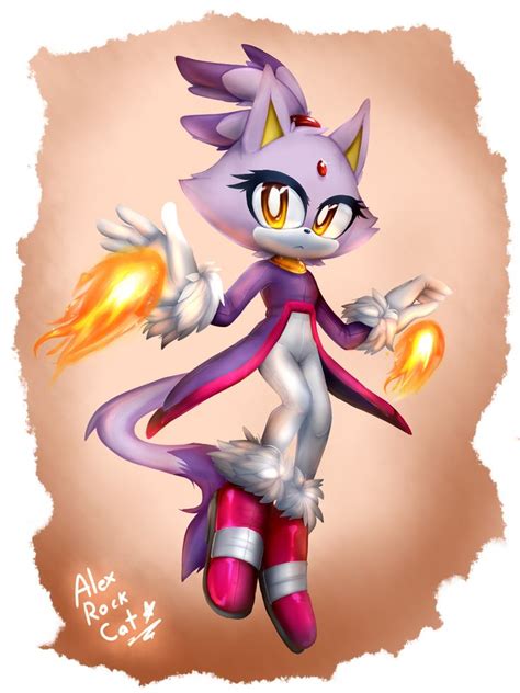 Blaze By Alexrockcat Sonic Fan Art Blazed Art