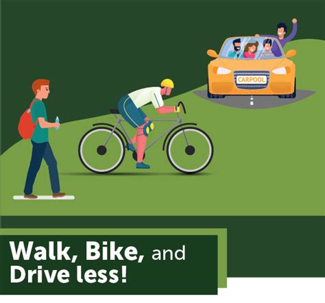 Walk Bike And Drive Less Go Green 2023