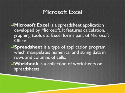 Introduction To Microsoft Excel For Beginners