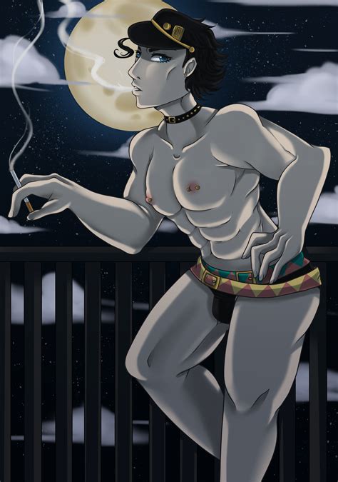 Rule Jojo S Bizarre Adventure Jotaro Kujo Male Only Nipple Piercing Smoking Stardust