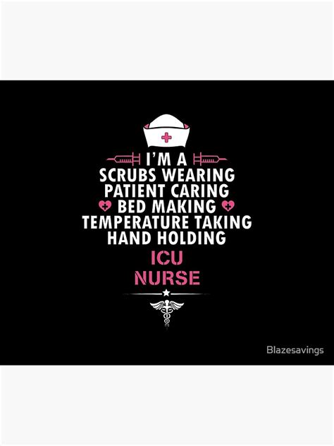 Icu Nurse Cute Quote Travel Mug By Blazesavings Redbubble
