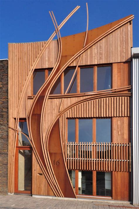Beautiful Houses Corten Steel And Wood Facade House