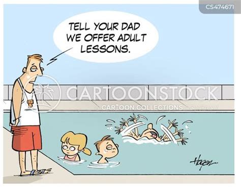 Swimming Instructor Cartoons And Comics Funny Pictures From Cartoonstock