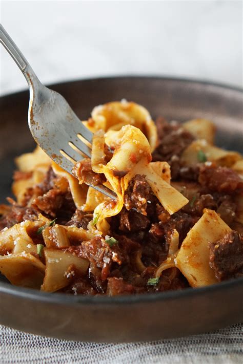 Slow Cooker Beef Ragu With Pappardelle A Food Lovers Kitchen