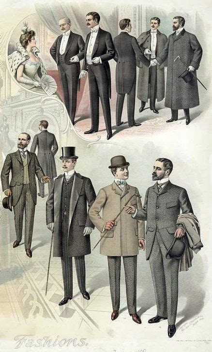 Winter Fashions For Men 1899 1900 1890s Fashion Edwardian Fashion