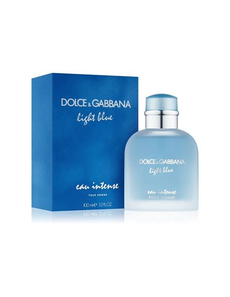 dolce and gabbana light blue eau intense pour homme eau de parfum 100 ml spray azzurra profumi