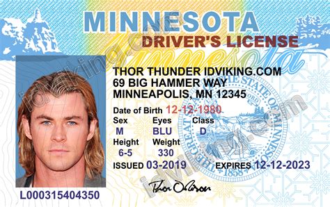 Minnesota Mn Drivers License Psd Template Download