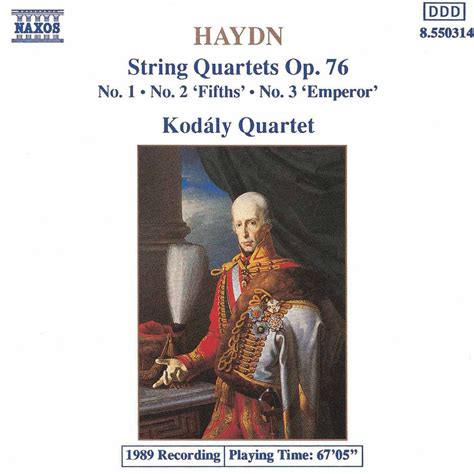 Haydn String Quartets Op 76 Nos 1 3 Cd Opus3a