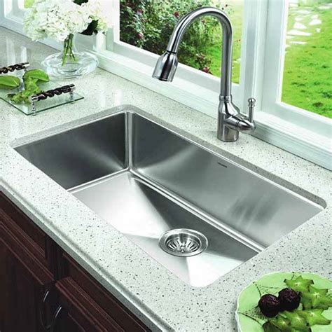 According to overstock, they can range up to 48 inches in width, compared to the single bowl sink's 23 inches. Kitchen Sink Buying Guide