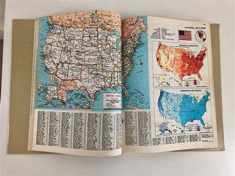 Vintage 1970 Hammond World Atlas New Perspective Edition Gazetteer