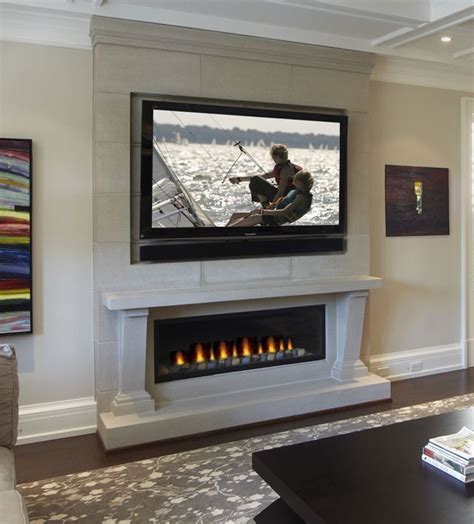 Here is the very up close side view of the back of the mount. Best Fireplace TV Wall Ideas - The Good Advice For ...