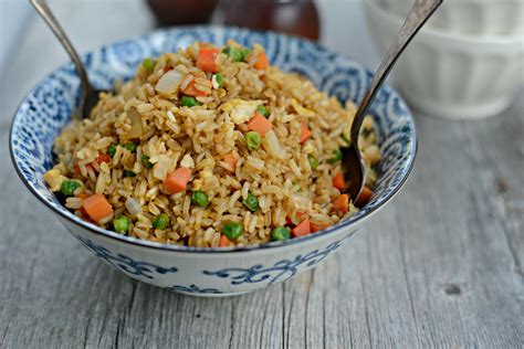 Simply Scratch Easy Vegetable Fried Brown Rice With Egg Simply Scratch