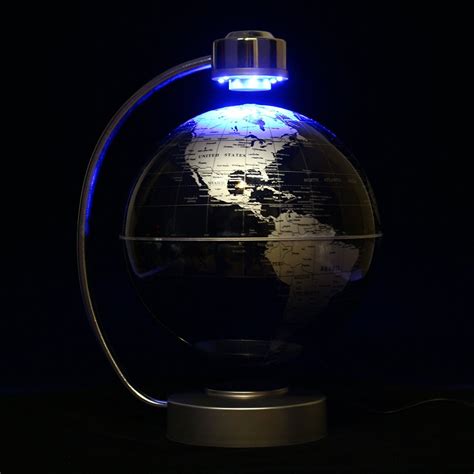 Magnetic Levitation Floating World Map Globe 8 Rotating Planet Earth