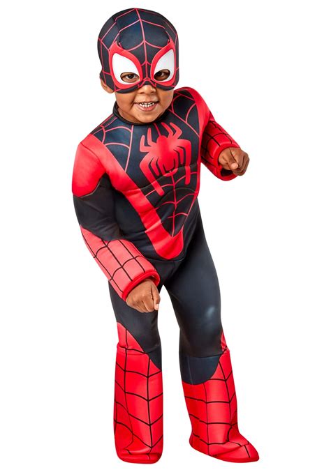 Spider Man Into The Spider Verse Kids Miles Morales Costume