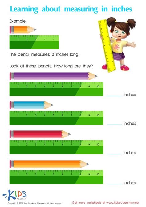 Measurement For Kids Free Printable Worksheets