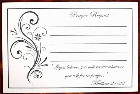 Free Printable Prayer Cards Template Printable World Holiday